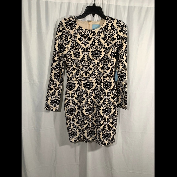NWT $128 CeCe by Cynthia Steffe Heirloom Long Sleeve‎ Sheath Dress [SZ 4 ] - Picture 3 of 8